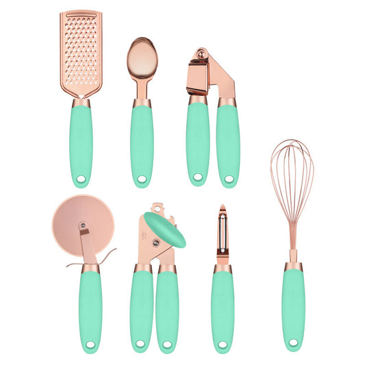 Rostfritt Köksredskapset 7-delar – Rose Gold – Flera Färger