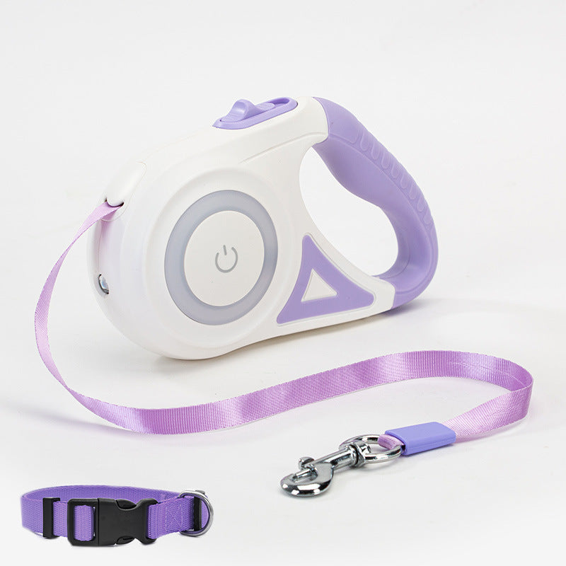 Utdragbart Hundkoppel med Broms – 3–5m, Ergonomiskt Grepp