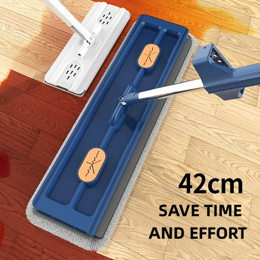 Ny Stil Stor Flat Mop – 360° Roterande, Stark Vattenabsorption – Passar Alla Golvtyper