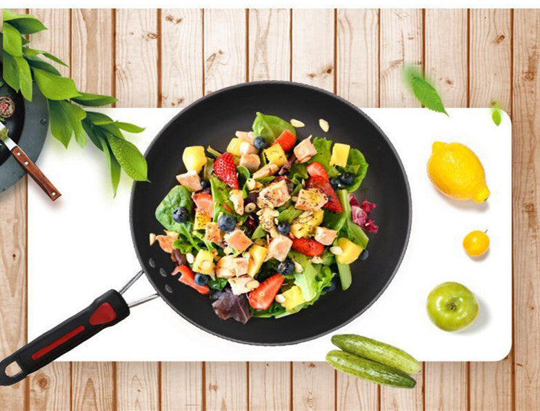 Hao Li 3-delars Non-Stick Kokkärlset – Stekpanna, Wok & Soppskål – Perfekt Presentset