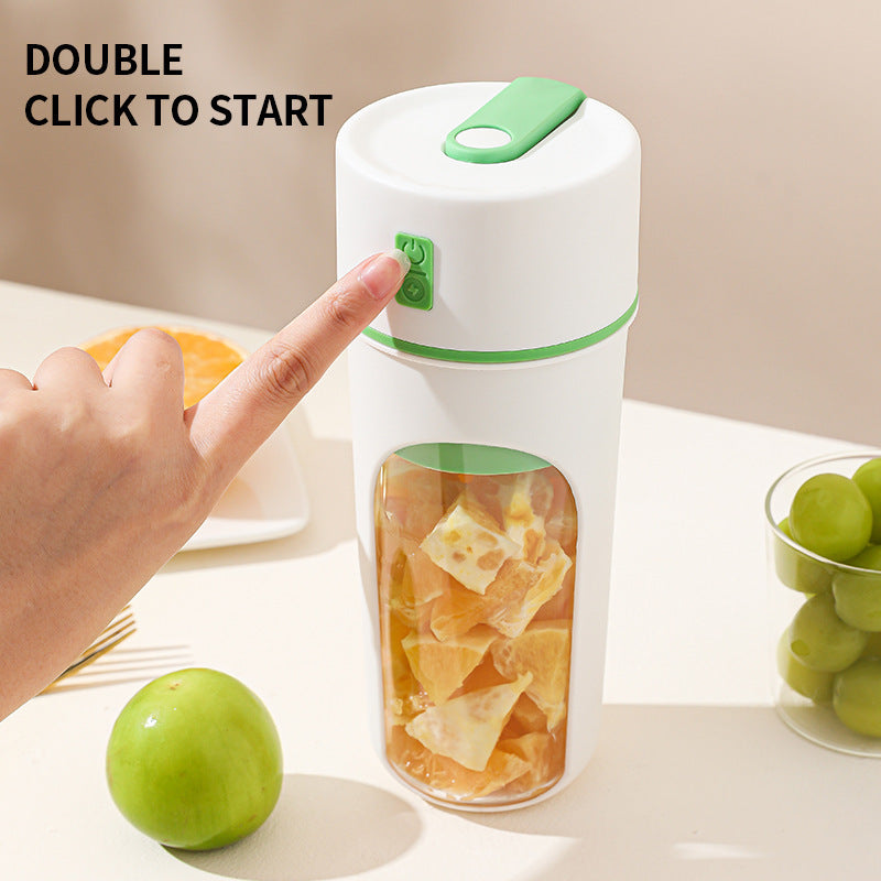 Trådlös Elektrisk Juicer & Mixer – USB-laddning, Iskross och Fruktblender