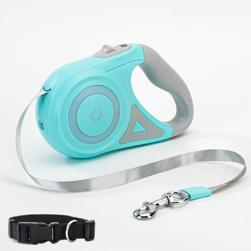 Utdragbart Hundkoppel med Broms – 3–5m, Ergonomiskt Grepp