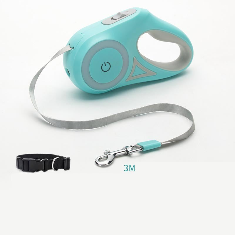 Utdragbart Hundkoppel med Broms – 3–5m, Ergonomiskt Grepp