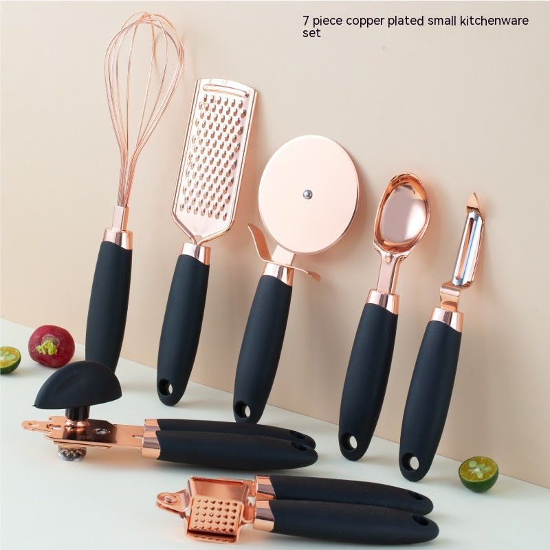 Rostfritt Köksredskapset 7-delar – Rose Gold – Flera Färger