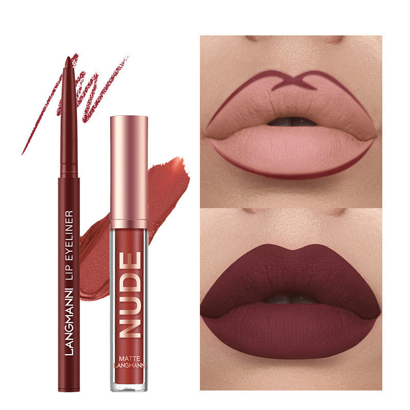 Läppstift & Lipliner Set 6+6 – Matt & Långvarigt