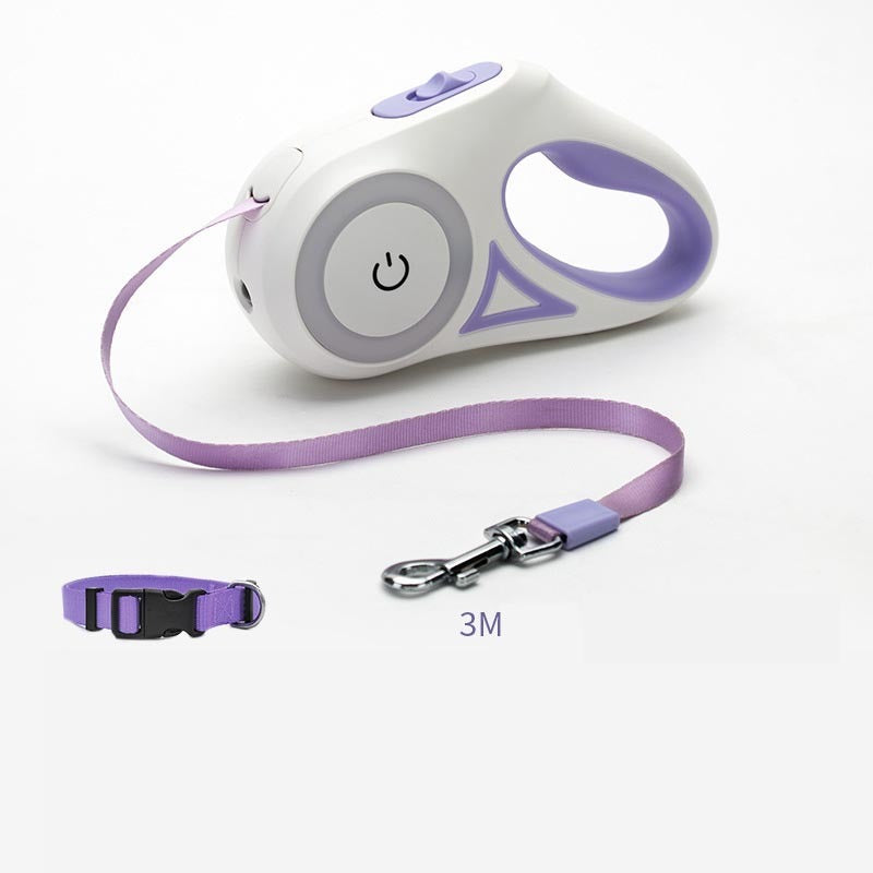Utdragbart Hundkoppel med Broms – 3–5m, Ergonomiskt Grepp