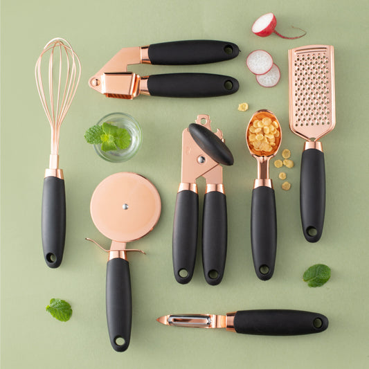Rostfritt Köksredskapset 7-delar – Rose Gold – Flera Färger