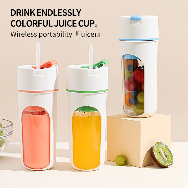 Trådlös Elektrisk Juicer & Mixer – USB-laddning, Iskross och Fruktblender
