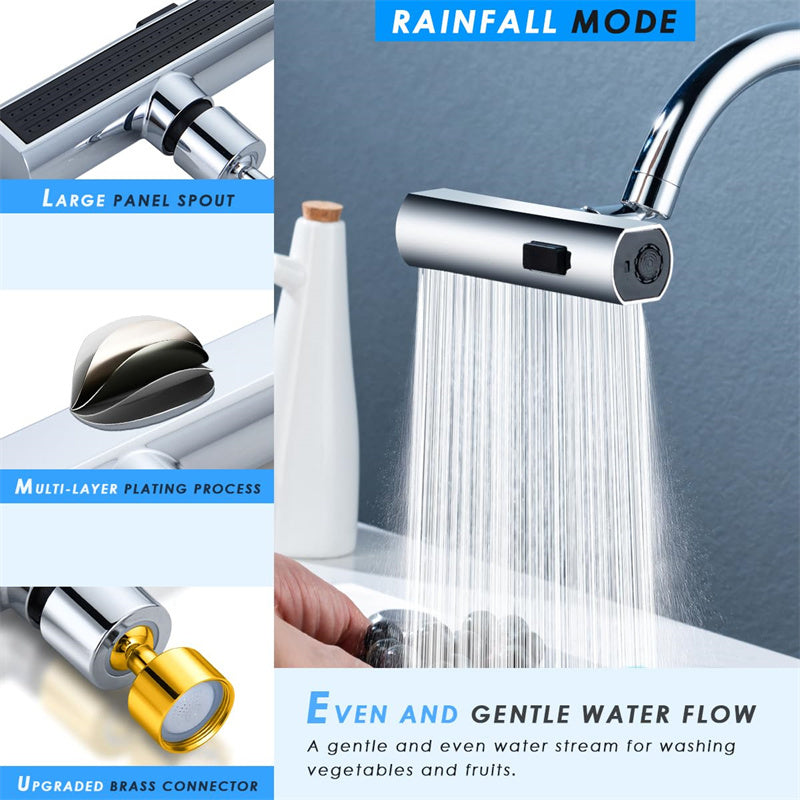 Universellt Kökskranmunstycke – Rotationsbar, Splash-säker & Multifunktionell Bubbler